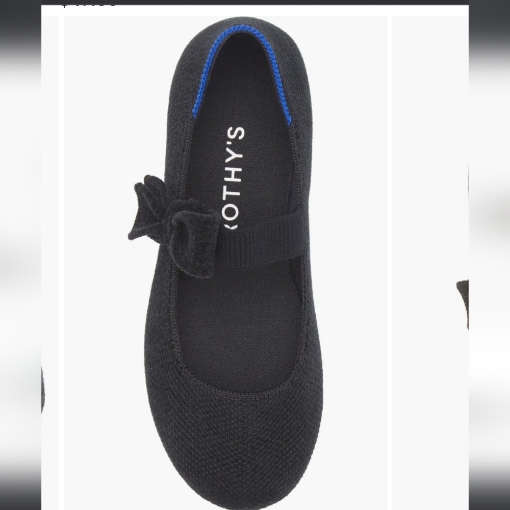 Rothy's Black and Blue Kids Mary Janes